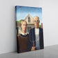 American Gothic Canvas Print – Classic Grant Wood Museum Quality Wall Art