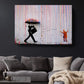 Banksy Canvas Art - Color Drip Print on Fade Resistant Artist Grade Canvas