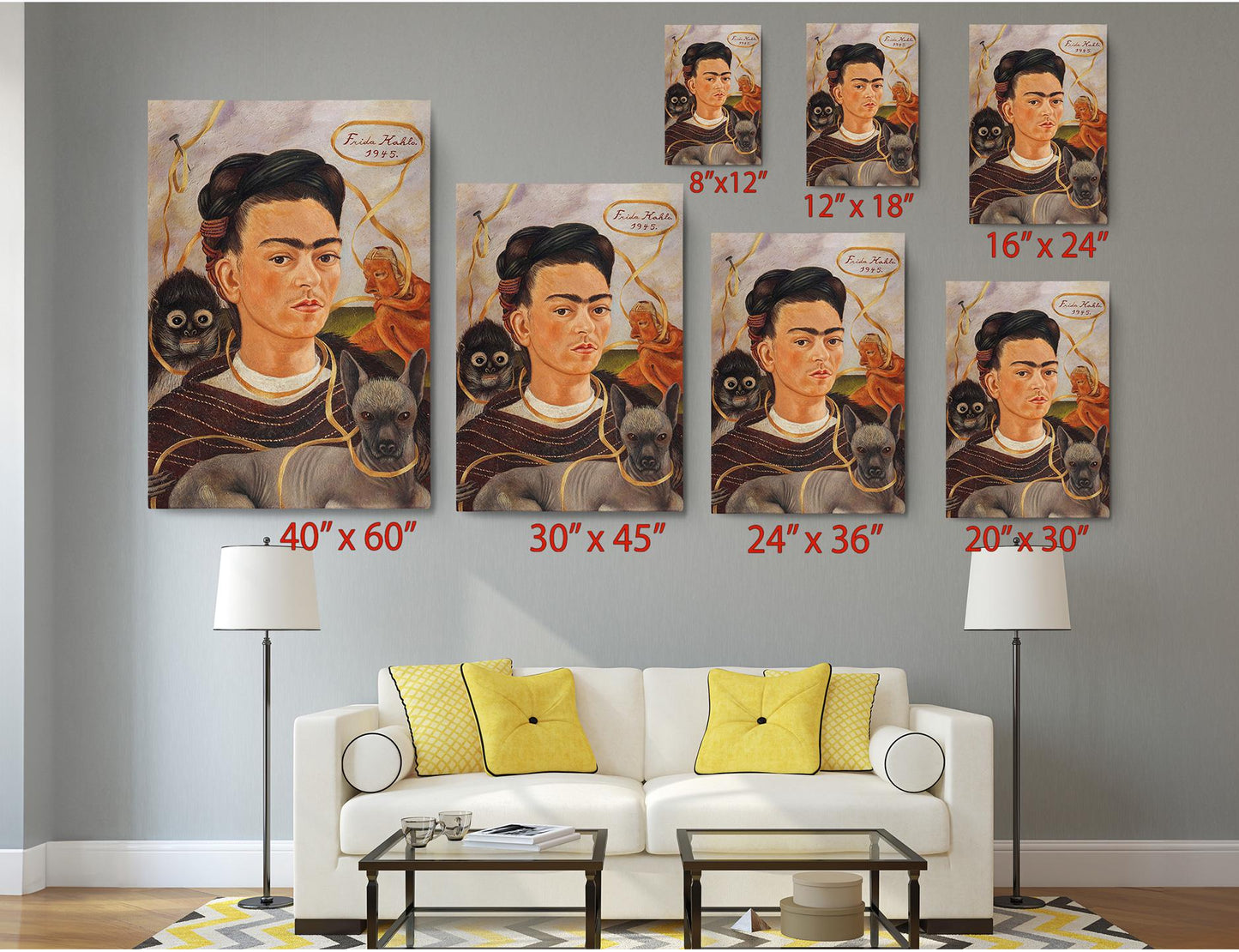 Frida Kahlo Canvas Print – Museum Quality Mexican Art Print, Ready to Hang