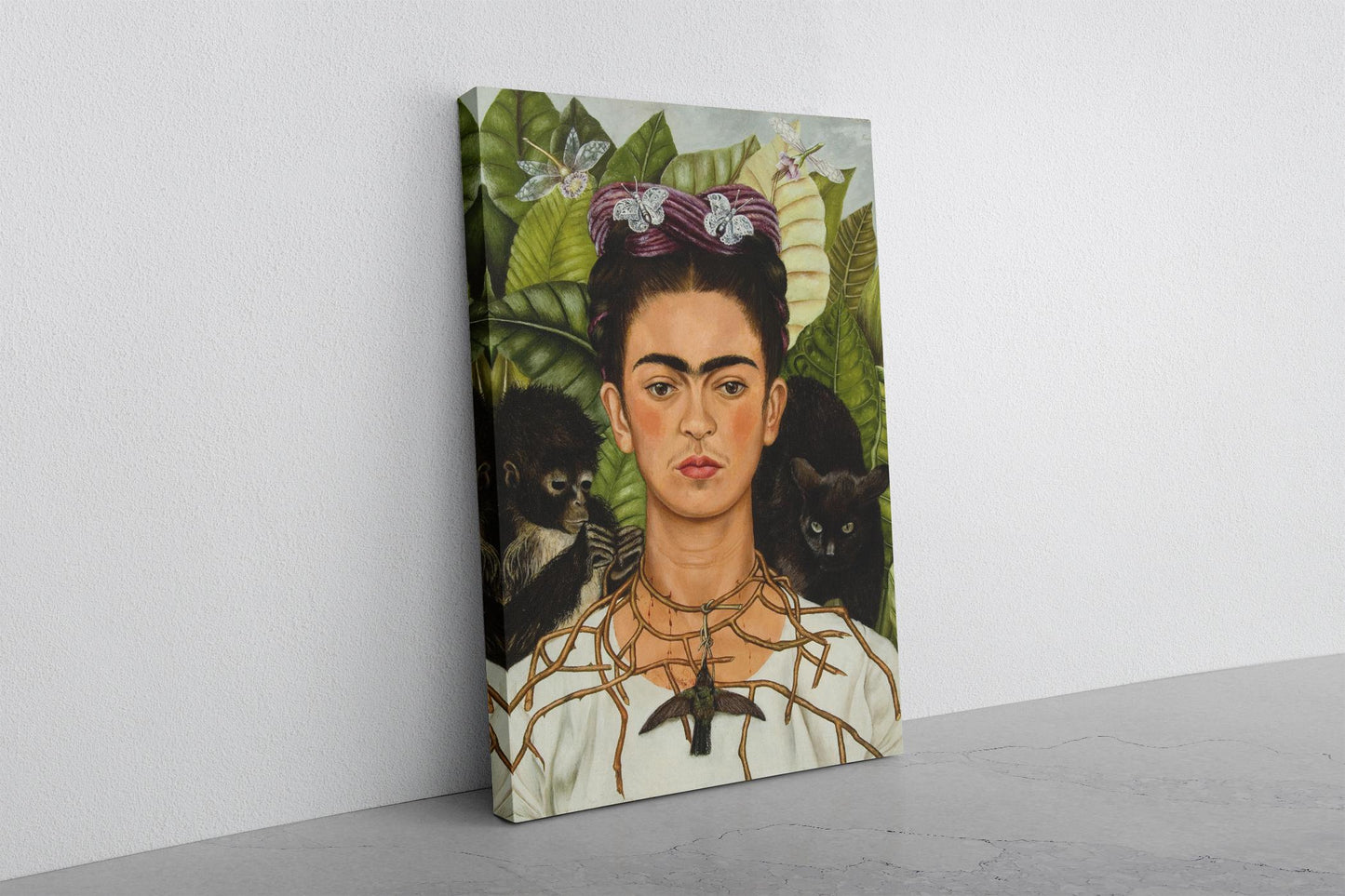 Frida Kahlo Canvas Print – Self-Portrait Wall Art | Museum Art Prints, Fade Resistant