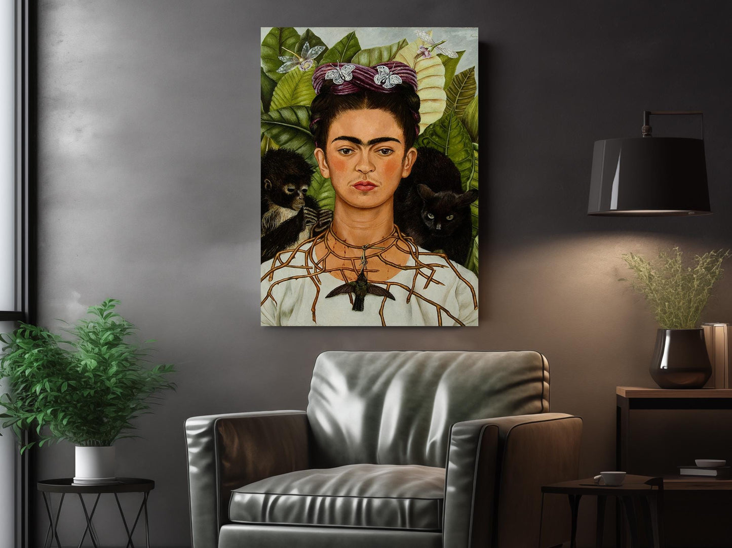 Frida Kahlo Canvas Print – Self-Portrait Wall Art | Museum Art Prints, Fade Resistant