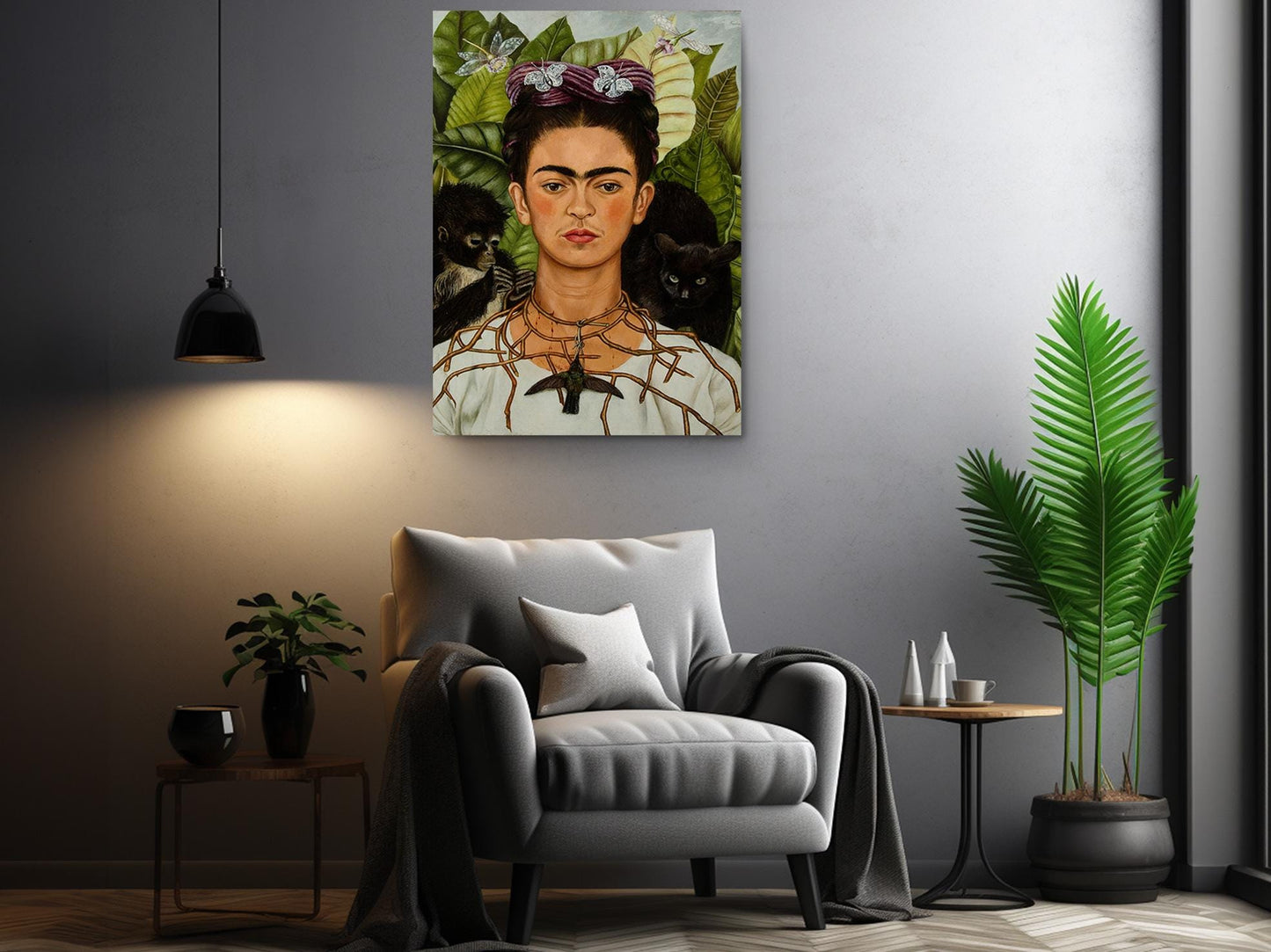 Frida Kahlo Canvas Print – Self-Portrait Wall Art | Museum Art Prints, Fade Resistant