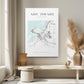 Abu Dhabi Canvas Print – Minimalist City Map Art | Rolled or Ready to Hang