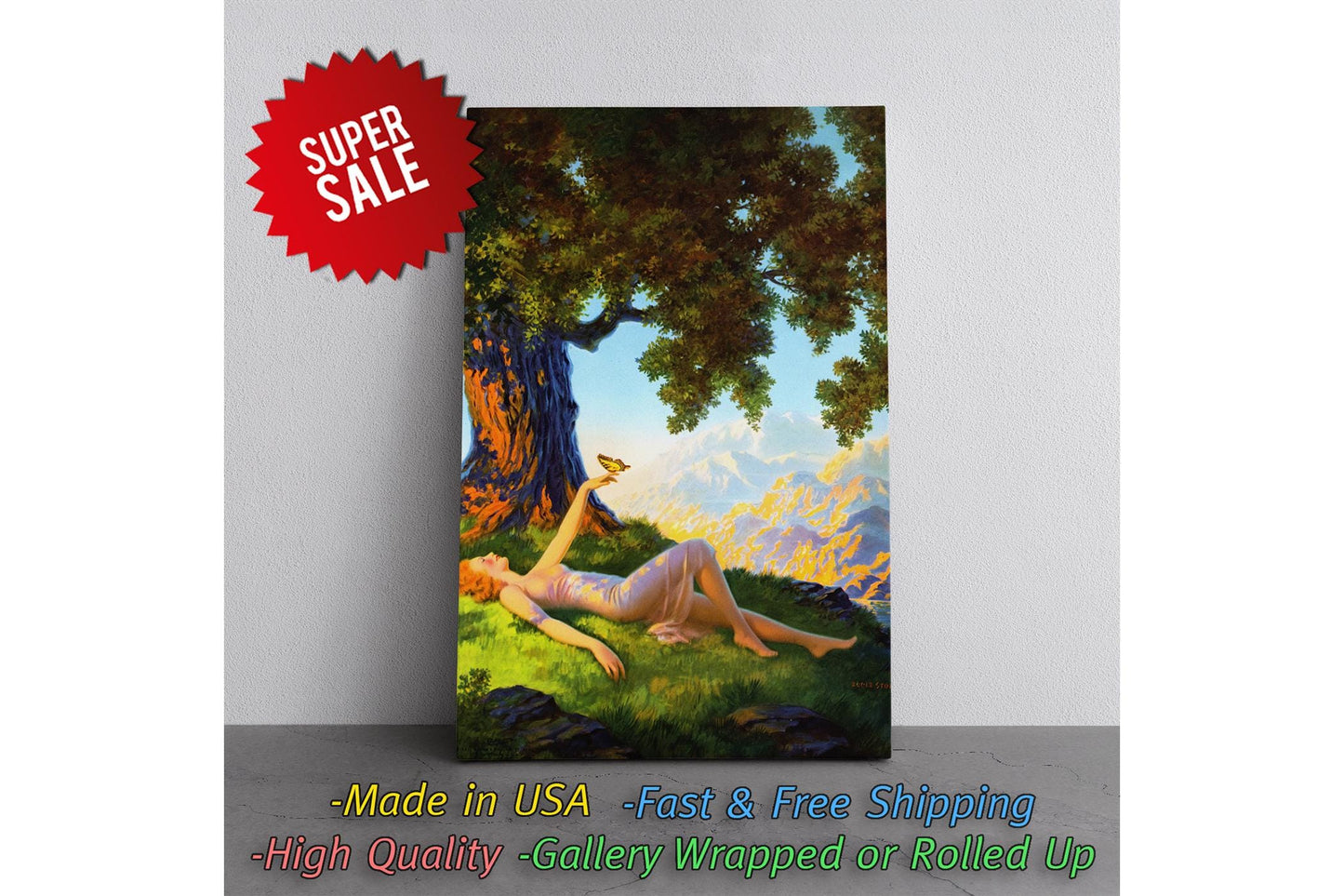 Vintage Canvas Print – Edward Mason Eggleston Classic Art Print on Artist Grade Canvas