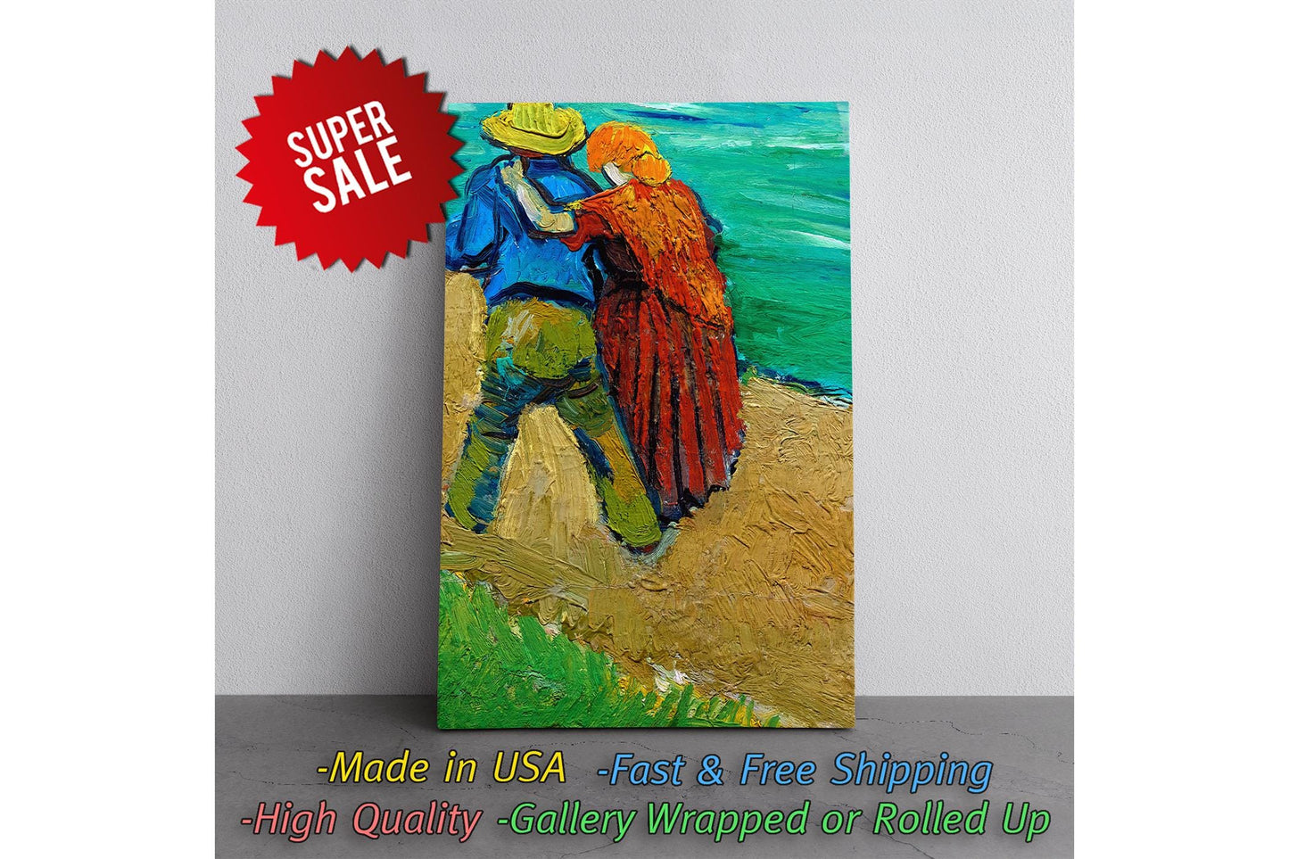 Van Gogh Canvas Print – Romantic Canvas Art | Arles Painting Reproduction Ready to Hang