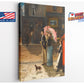 Victorian Street Canvas – Museum Quality Art Print, Framed Wall Decor