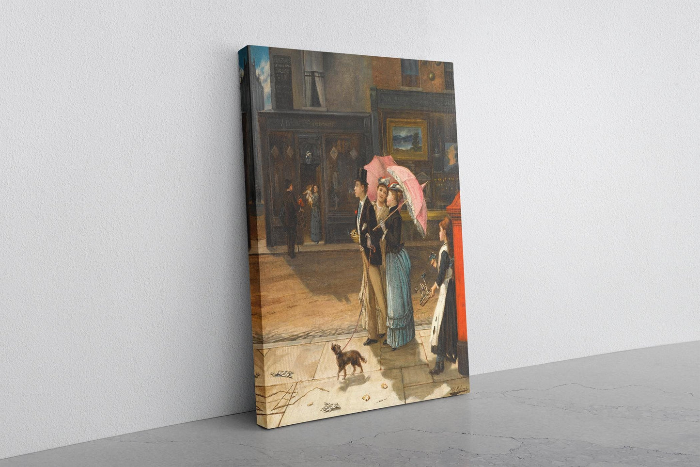 Victorian Street Canvas – Museum Quality Art Print, Framed Wall Decor