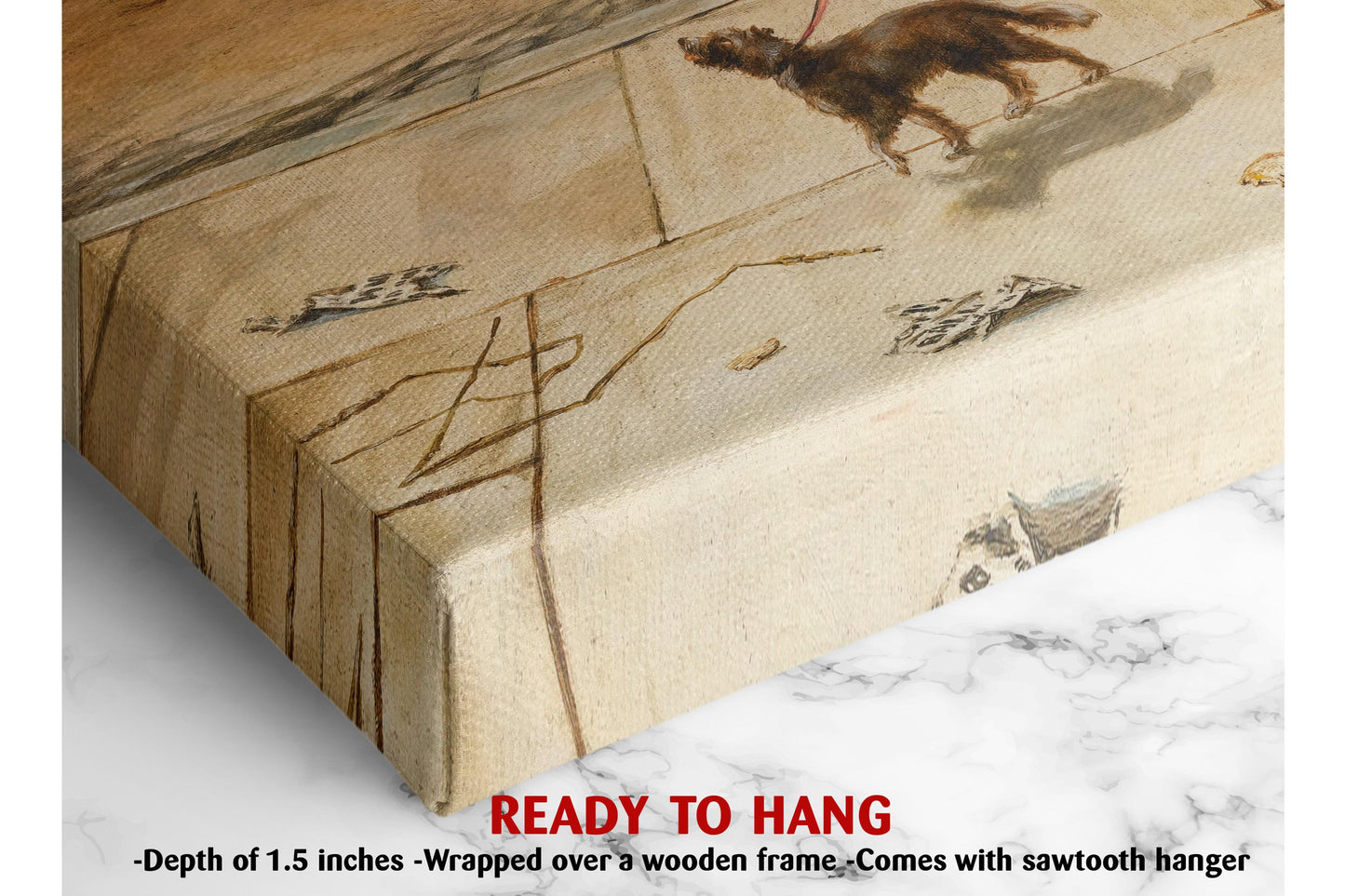 Victorian Street Canvas – Museum Quality Art Print, Framed Wall Decor