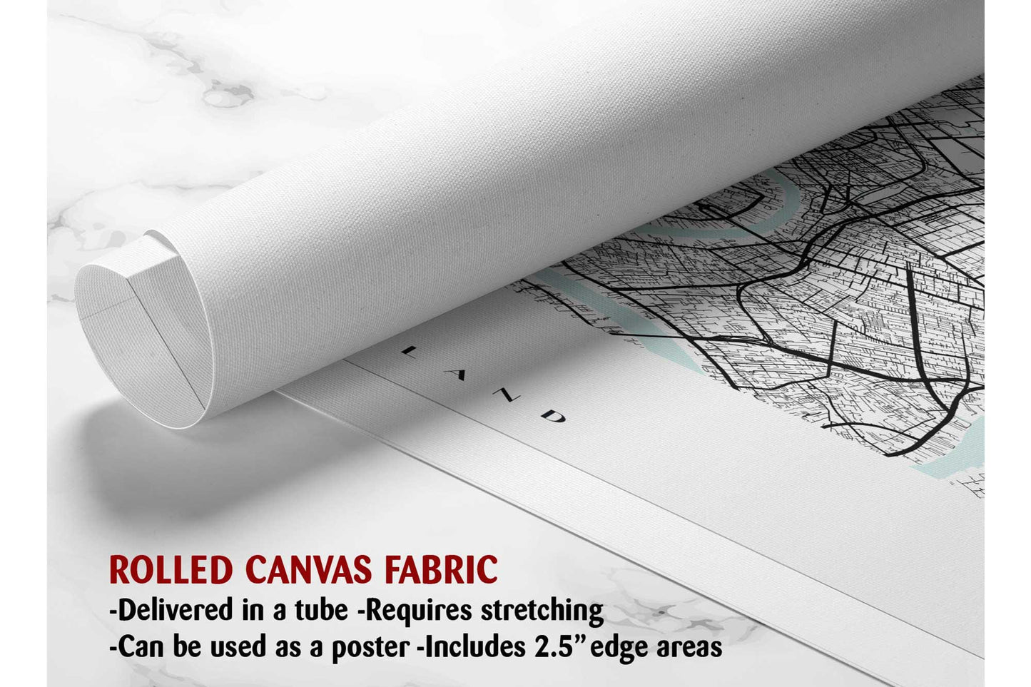 Bangkok Map Canvas | Modern City Map Print – Minimalist Thailand Wall Art