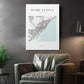 Barcelona Map Canvas | Modern City Map Art - Minimalist Spain Wall Decor