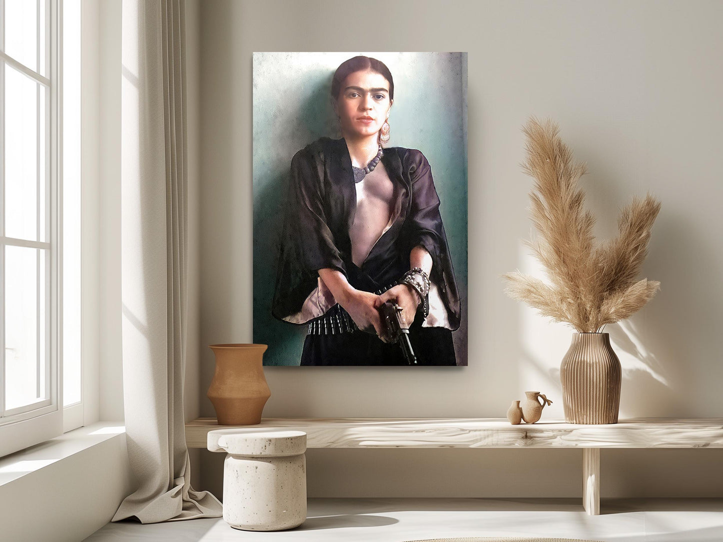 Frida Kahlo Canvas Print – Bold Mexican Art Print | Ready to Hang or Rolled