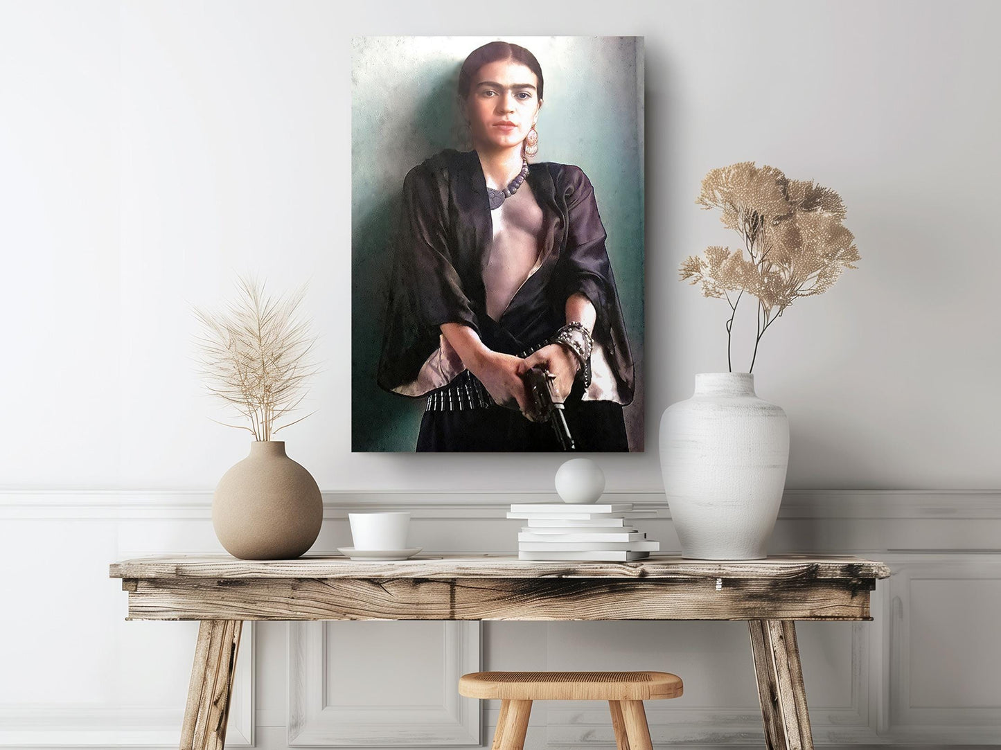 Frida Kahlo Canvas Print – Bold Mexican Art Print | Ready to Hang or Rolled