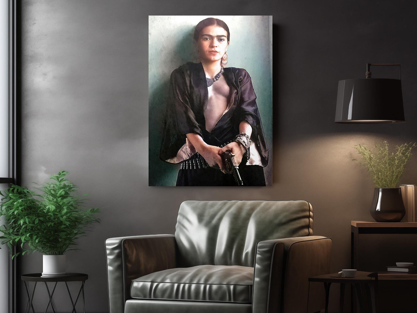 Frida Kahlo Canvas Print – Bold Mexican Art Print | Ready to Hang or Rolled