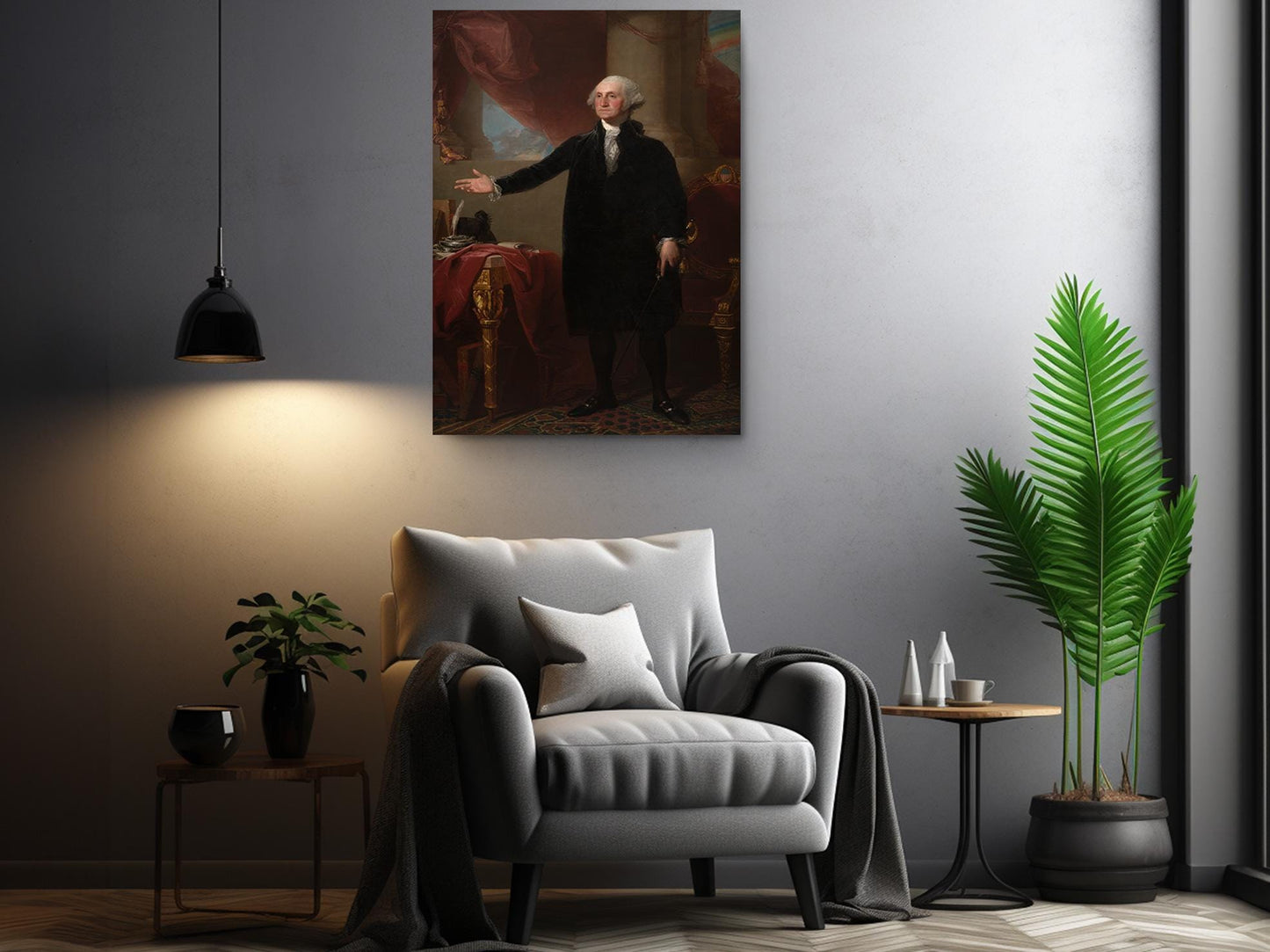 George Washington Canvas Print – Classic Portrait Art on Museum Quality Canvas
